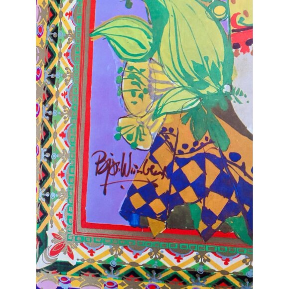 Bjørn Wiinblad The Four Corners of the World South, Lady of the South, Poster - Picture 4 of 7